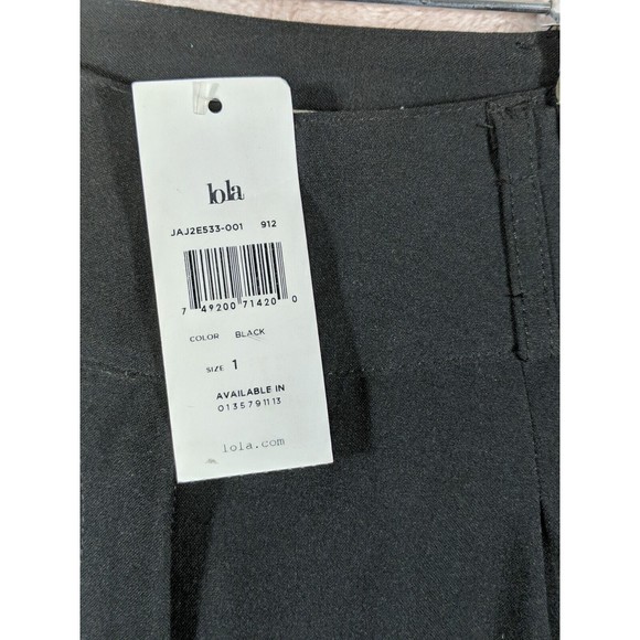 Lola by BCBG Maxazria Juniors Black Pants Zip Fly Size 1 - Picture 4 of 7